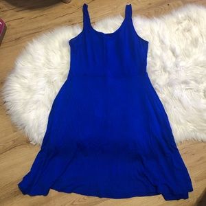 Royal blue and black express dresses